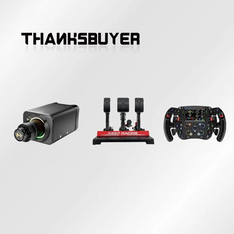 Simagic Alpha Evo 12Nm Pro 18Nm Direct Drive Wheel Base + GTpro-R(K)(Leather)  290mm FX PRO Steering Wheel + P1000 RS Pedals