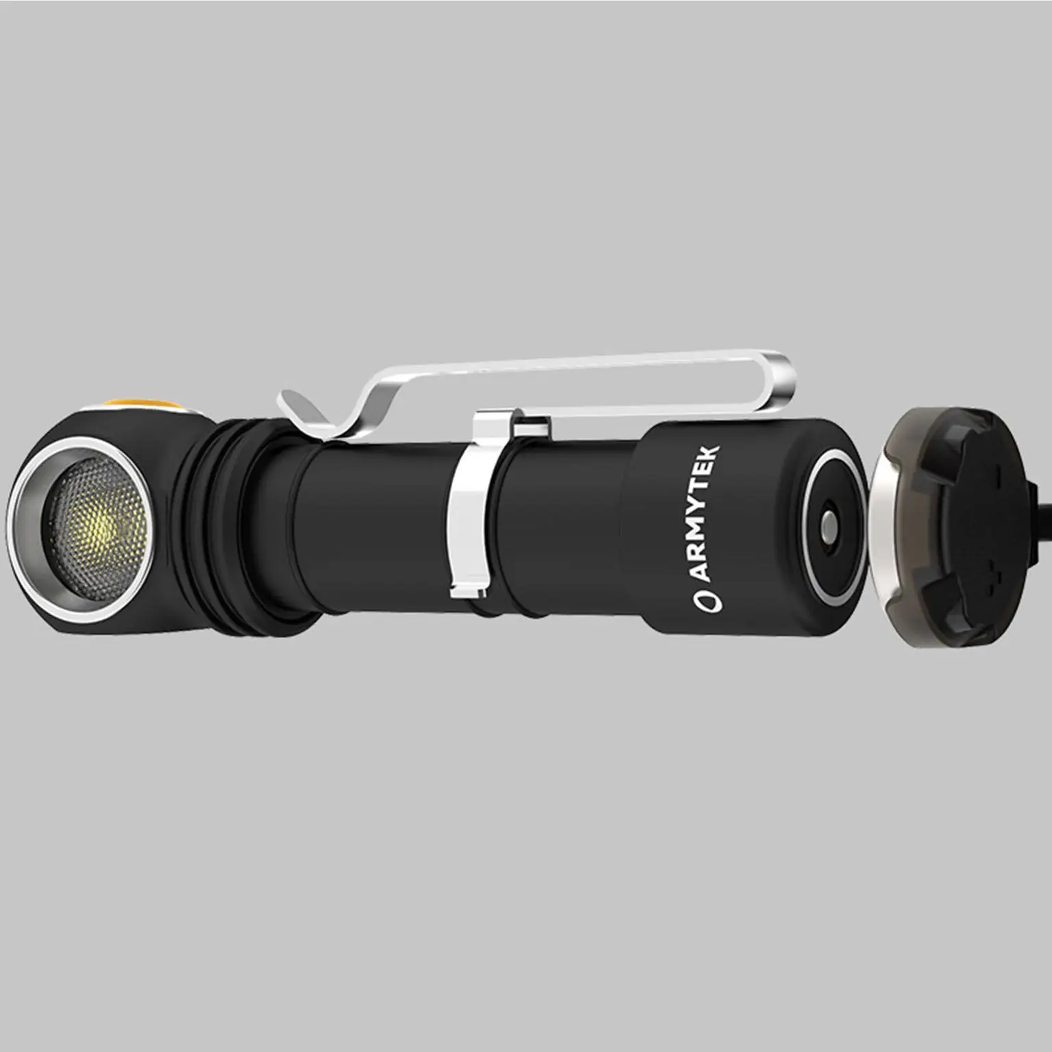 LED Headlamp Armytek Wizard C2 Pro Nichia Warm Magnet USB Rechargeable Multiflashlight 3 in 1 (F06801W)