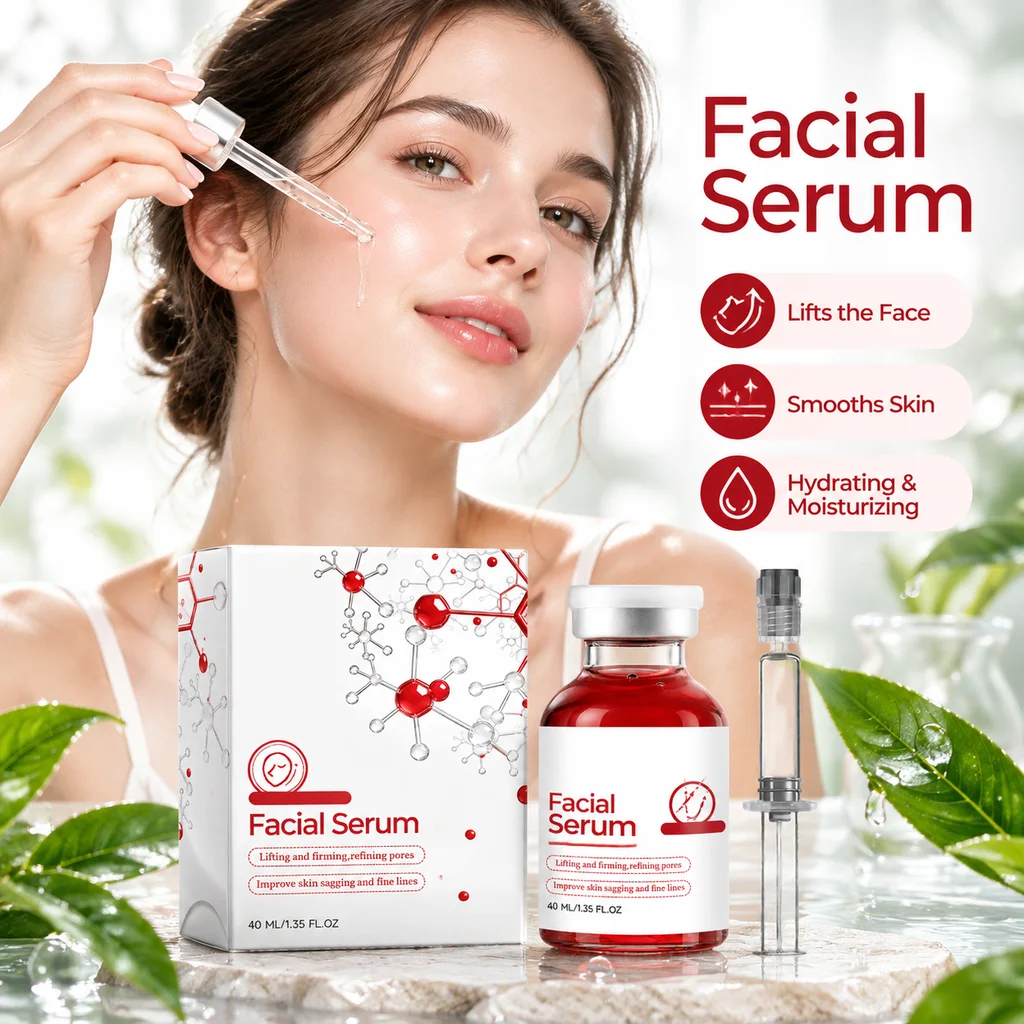 V-Line Face Shaping Serum Lifting Tightening Facial Essence Hydrating Anti-Aging Reduce Puffy Glowing Facial Serum Revitalizing Facial Skin Care