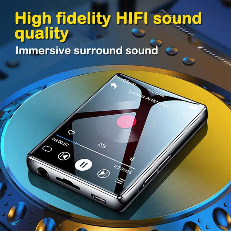 P1 8GB No FM No Video No Picture Touch Screen Kosher Version MP3 Player with Bluetooth 5.0 and Speaker