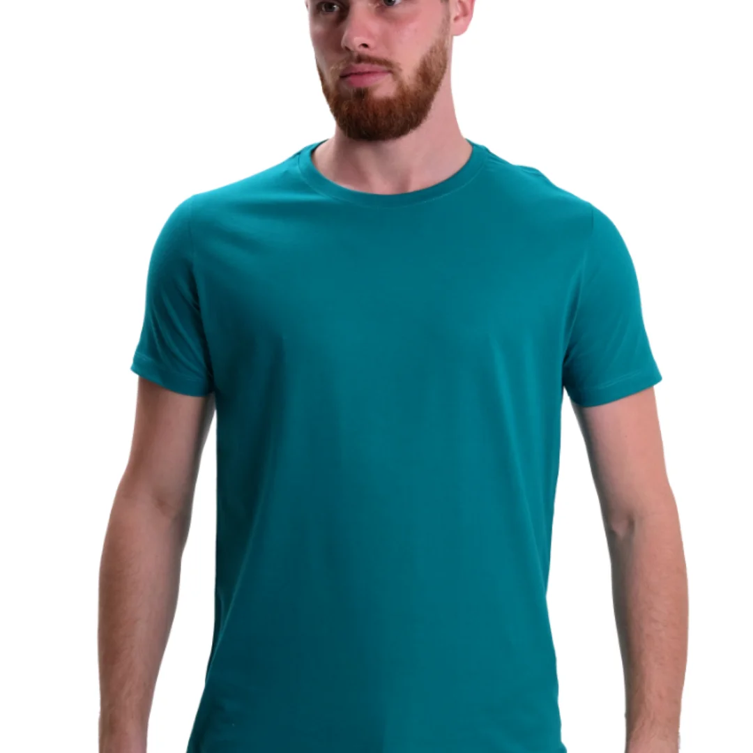 Traditional Men's T-shirt Lisa Dark Green 100% cotton