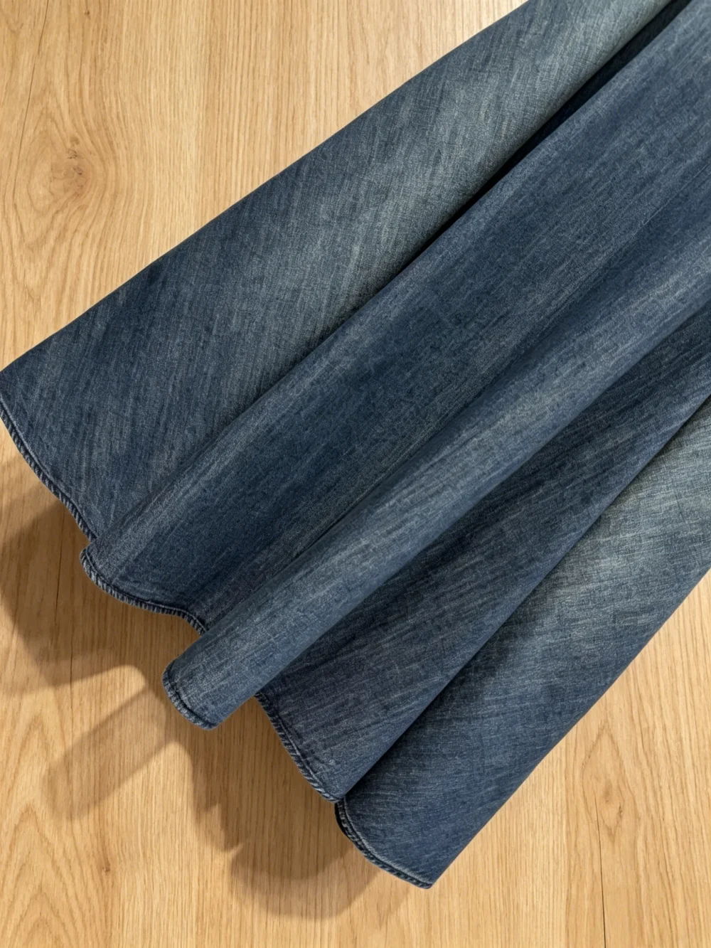 2026 New Style Womens Dark Blue Gradient Skirt Sizes M L Casual Fashion All Match Code 012