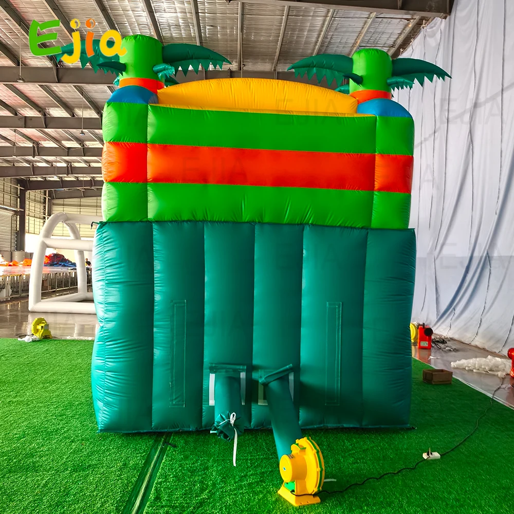 Corrediça de água inflável com piscina grande-100% comercial pvc molhado seco uso água duplo slide bolha bola pit para crianças adulto festa