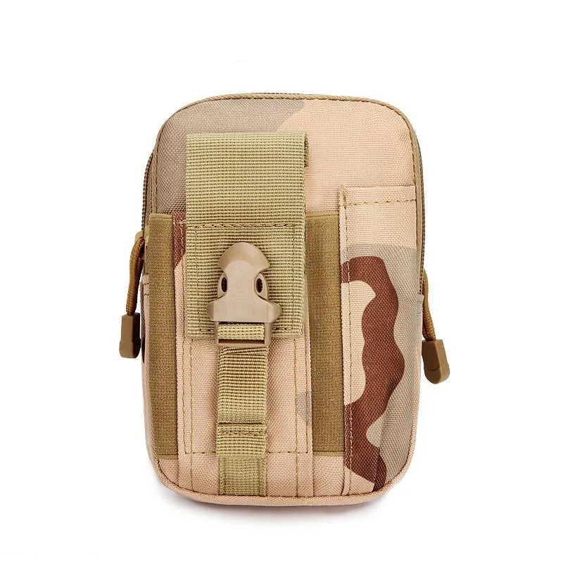 QX 6 Inch Tactical Phone Pouch MOLLE Belt Loop Waist Bag Utility Storage Pouch Coin Pocket Outdoor Accessories