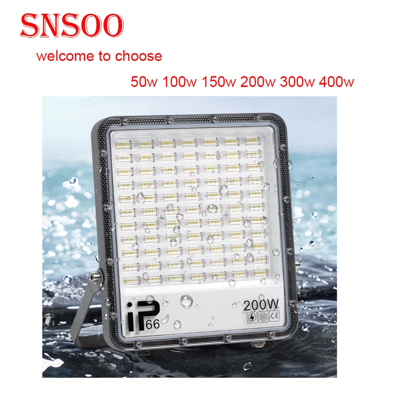 

Popular sale Spotlight 50W 100W 150W 200W 300W 400W IP66 Waterproof Lighting 220V Floodlight