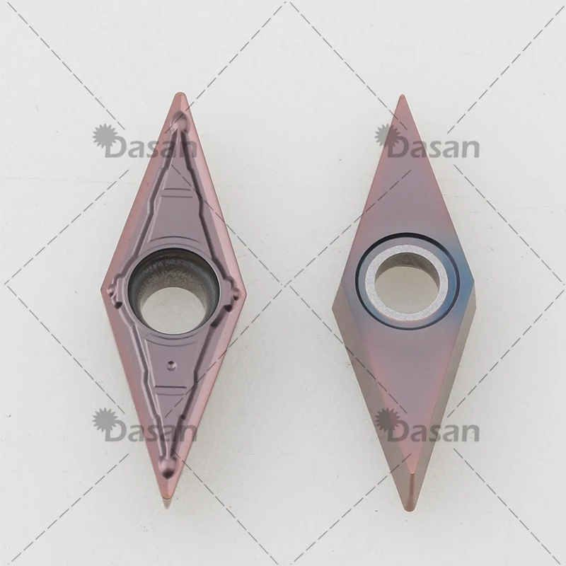 10pcs VBMT VBMT110304 VBMT110308 Carbide Inserts VCMT110304 VBMT160404 MV DM9030 Turning Blade CNC Lathe Cutter Tool for Metal