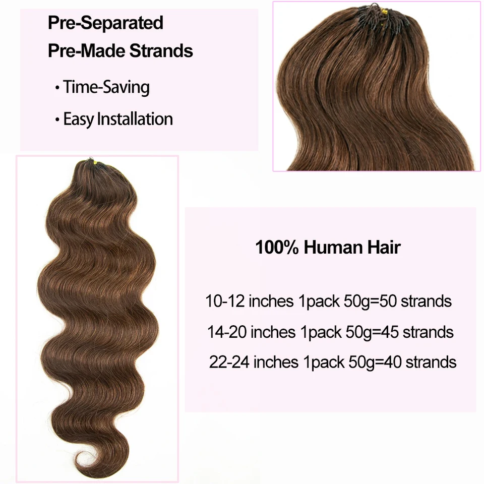 Cabello 100% Humano Crudo Body Wave Miracle Knots Trenzas para Crochet Extensiones Boho Chocolate Feather Cabello Humano para Crochet 6