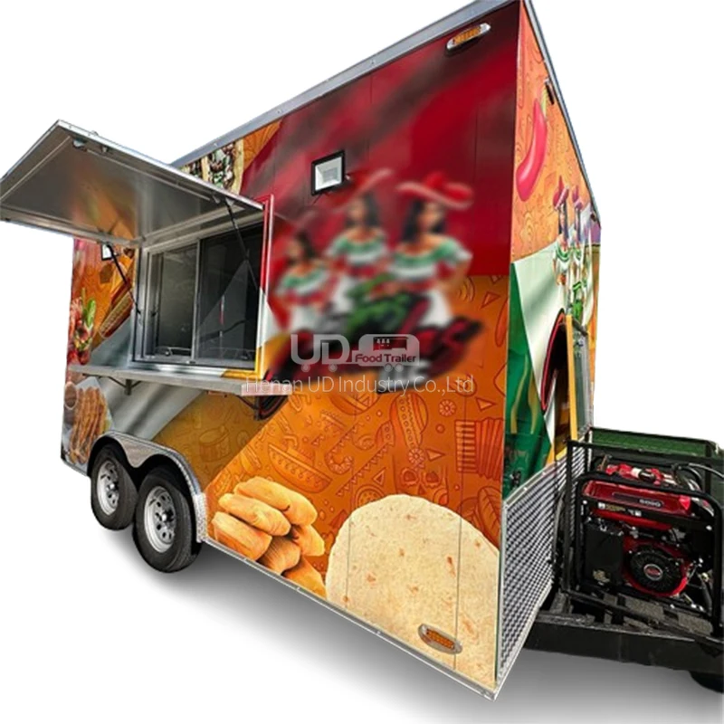 Enclosed Trailer Cargo Food Van Trailer Mobile Kitchen With Galvanized Steel Food Truck For Sale Usa Food Trailer Australia