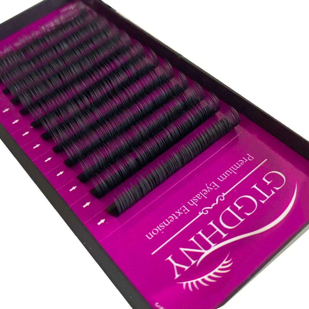 Extensions de cils individuelles classiques C/CC/D/DD, extensions de cils volume russe, faux cils mats en vison synthétique professionnels Cilio