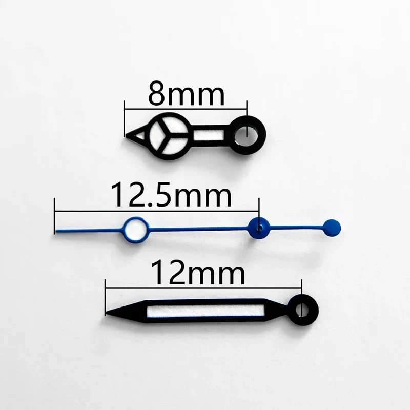 Piezas de Repuesto de reloj de manos luminosas verdes para NH35/NH36, movimiento automático, adecuado para relojeros para reparar Relojes