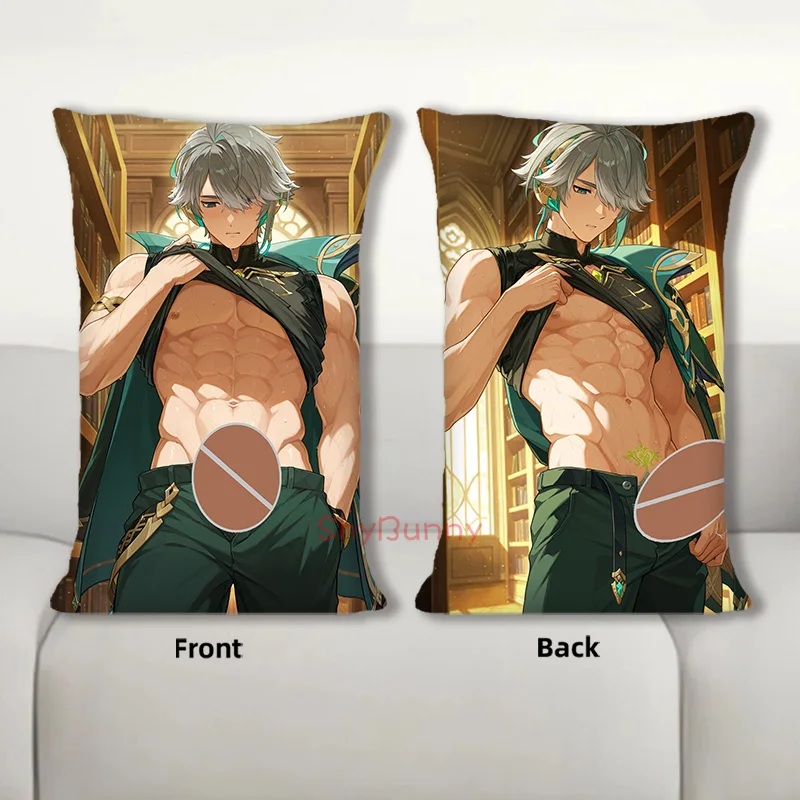 

Dakimakura аниме Alhaitham Genshin Impact пушистая наволочка для тела диванная подушка двухсторонняя наволочка с принтом 40X60 см