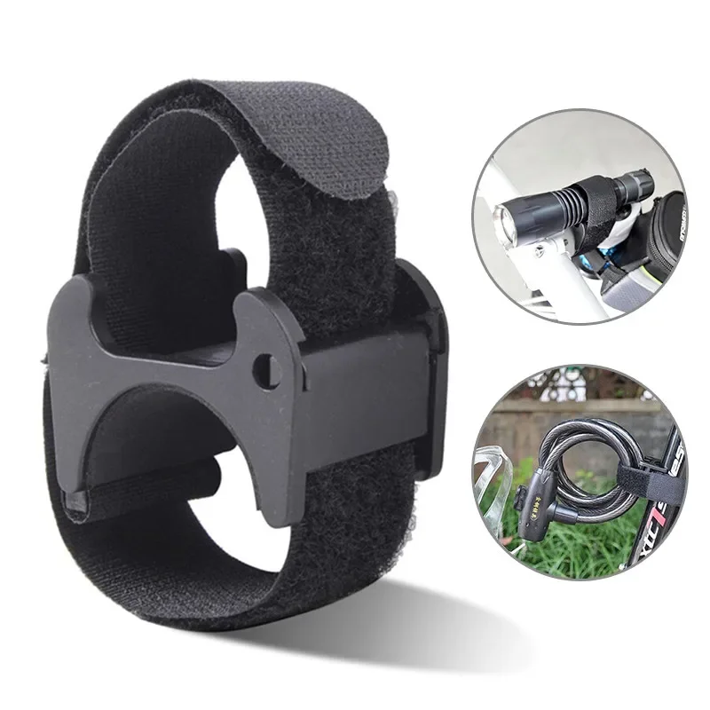 AliExpress Multi-Purpose Bike Strap Flashlight LED Torch Mount Holder Bike Lock Clamp Holder Hook&Loop Band