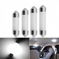 Bulk Pack 1/10pcs C5W LED Car Interior Lamp 31mm-41mm Festoon 10W COB 12V 6500K White for Reading Light Trunk Plate
