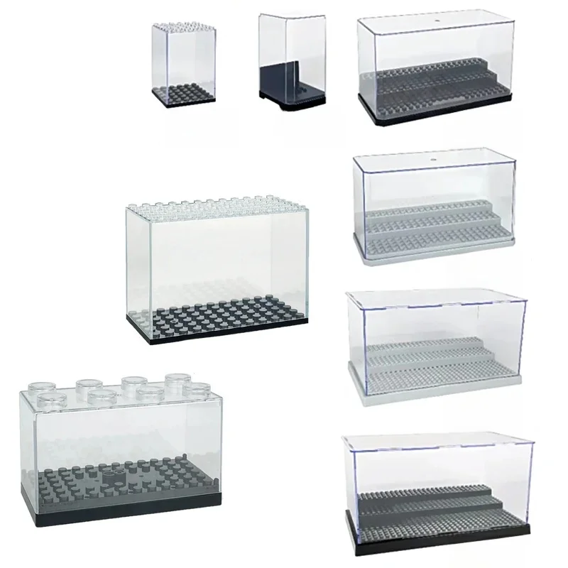 Présentoir Transparent, vitrine, élément mural, briques, jouets, ornement MOC, bricolage, scène de ville, blocs de construction compatibles avec LEGO