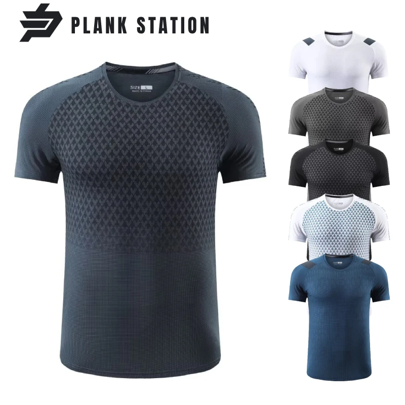 

O-Neck Shirt For Men Sports T-Shirt Running Gym Fitness Hiking Climbing Cycling Casual Design Quick Dry Breathable
