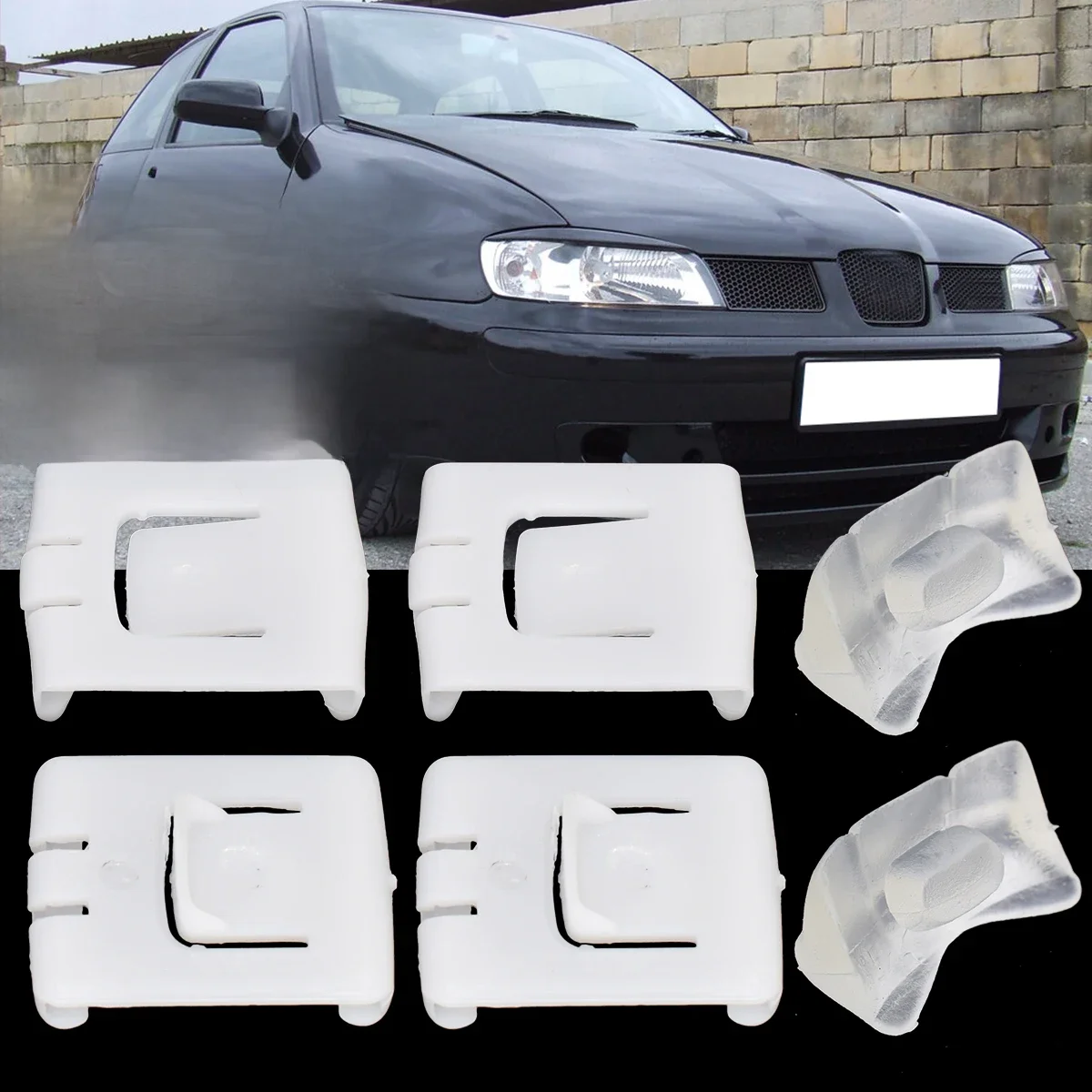 6x pièce de guidage coulissante de Clip de chemin de Rail de fixation de siège de voiture 435881203 A pour siège CORDOBA AROSA Toledo MK1 1991-1999 Ibiza 2001-2002