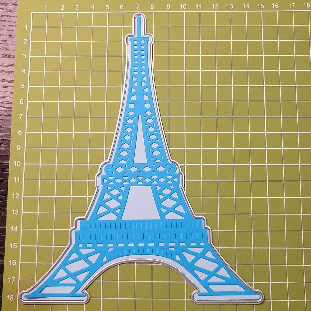 New Eiffel Tower Metal Cutting Dies Scrapbook Embossing Building Craft Die Cut Album Paper Card Making Tool Blade Punch Stencils