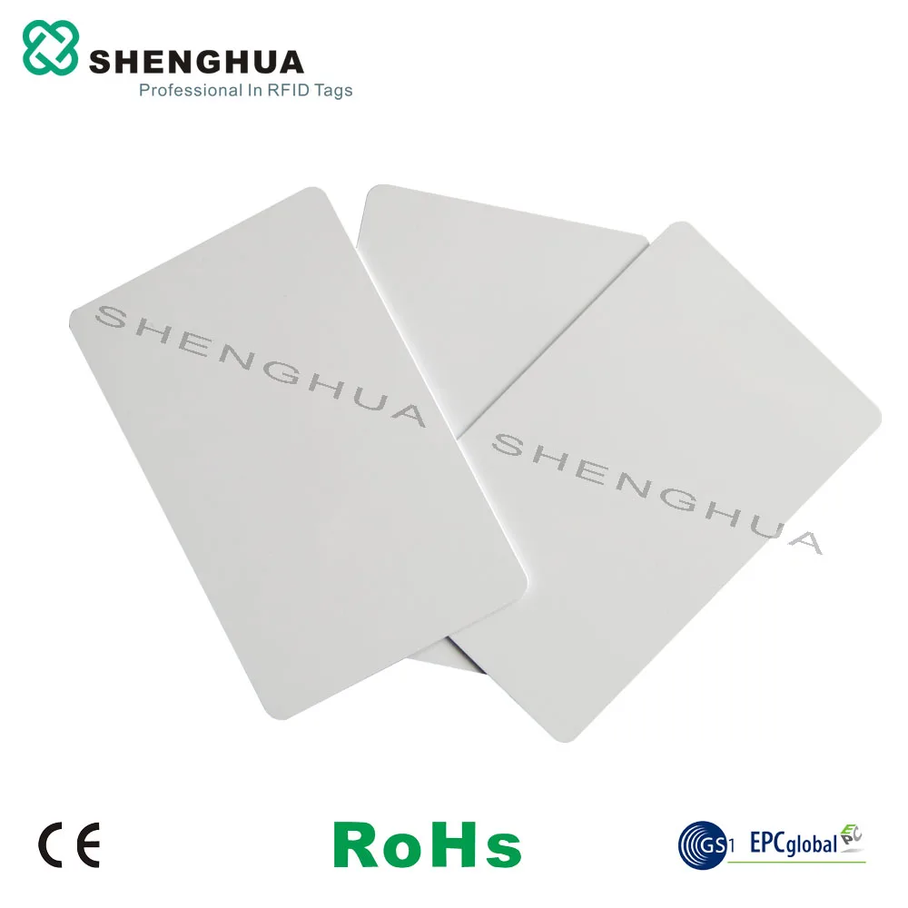 10pcs/lot HF PVC CARD White Blank Proximity Contactless Electronic tag creadit card size 13.56mhz