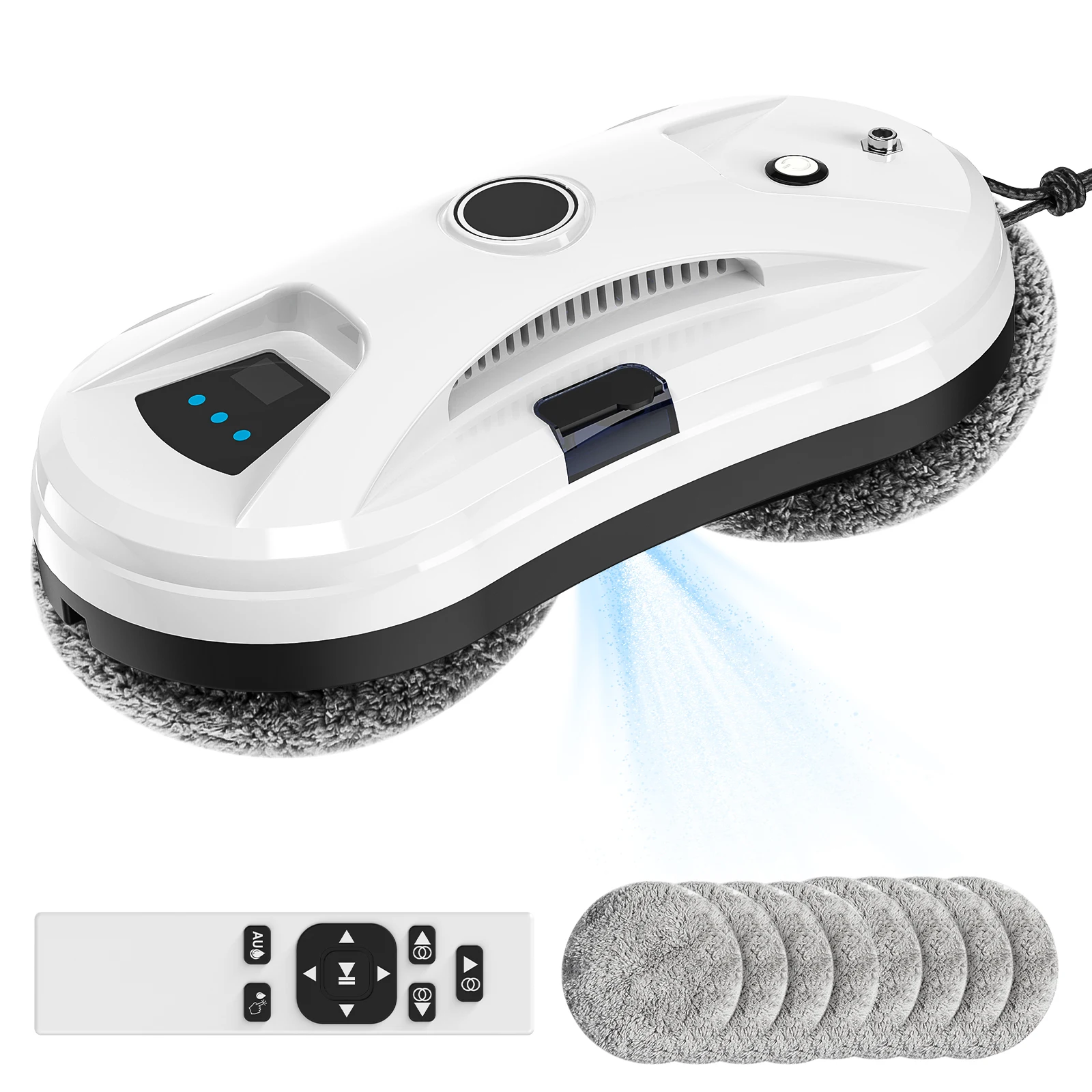 Robot aspirateur Ultra fin pour le nettoyage des vitres, nettoyeur de vitres électrique, limpiacristales, télécommande pour la maison