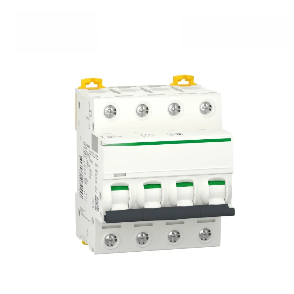 Schneider electric-cyberall-disjuntor magnético, ic60l, 4 pólo, 1 a, curva c, 15000 a (iec 60898-1),