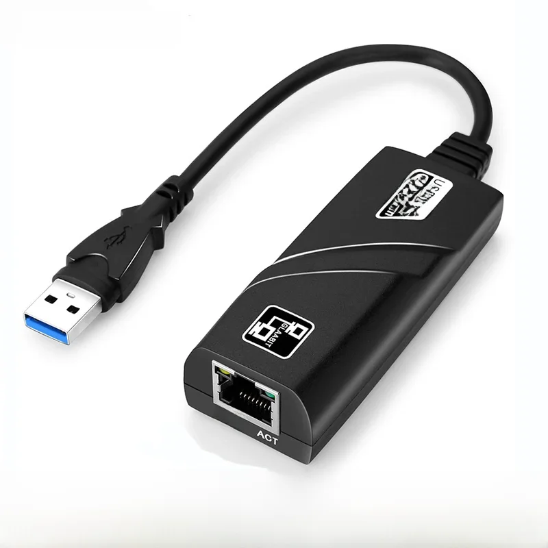 10/100/1000Mbps USB 3.0 filaire USB TypeC vers Rj45 Lan Ethernet adaptateur RTL8153 carte réseau pour PC Macbook Windows ordinateur portable