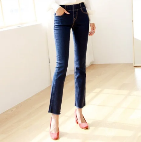 [VIVAJOY] body slim banding jeans Span boots cut denim pants