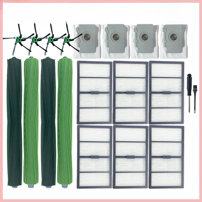 Pièces de rechange pour Irobot Roomba S9 (9150) S9 + S9 Plus (9550), brosse à récurer, brosse latérale, filtre Hepa, sac à poussière, accessoires pour la maison