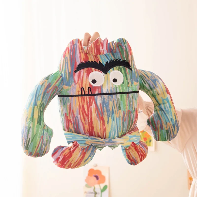 De Kleur Monster Pluche Pop Speelgoed Feestartikelen Decor Kids Baby Sussen Kussen Pluche Knuffels Voor Kinderen Leuke Cadeaus 15-35 cm - afbeelding 2