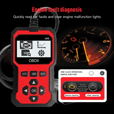 Car Obd2 Scanner Diagnostic Tool Code Reader Engine Fault Code Reader Scanner Can Diagnose All Obd Ii Protocol Cars since 1996 Scan Tool 8 best sales diagnostic obd - №4