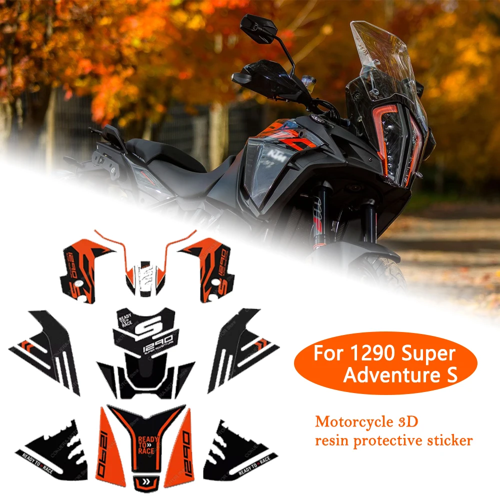 

Motorcycle 3D Epoxy Sticker For 1290 Super Adventure S Body Protection Sticker Decal