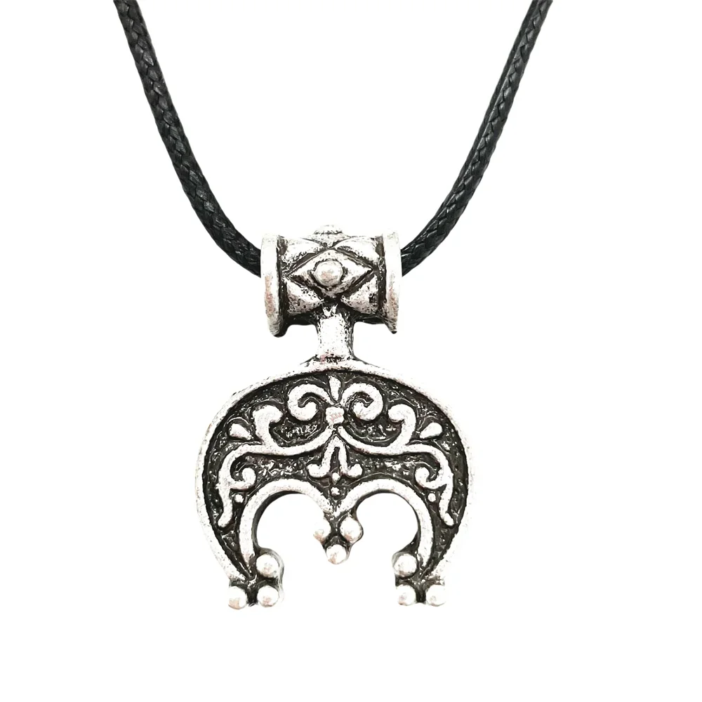 Nostalgia Słowiański Lunula Półksiężyc Naszyjnik Lunitsa Słowiański Wisiorek Amulet Biżuteria Powodzenia Dla Kobiet — zdjęcie 2