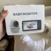 New 5 inch Video Baby Monitor with Camera and Audio, 4X Zoom, 22Hrs Battery, 1000ft Range 2-Way Audio Temperature Sensor Lullaby
