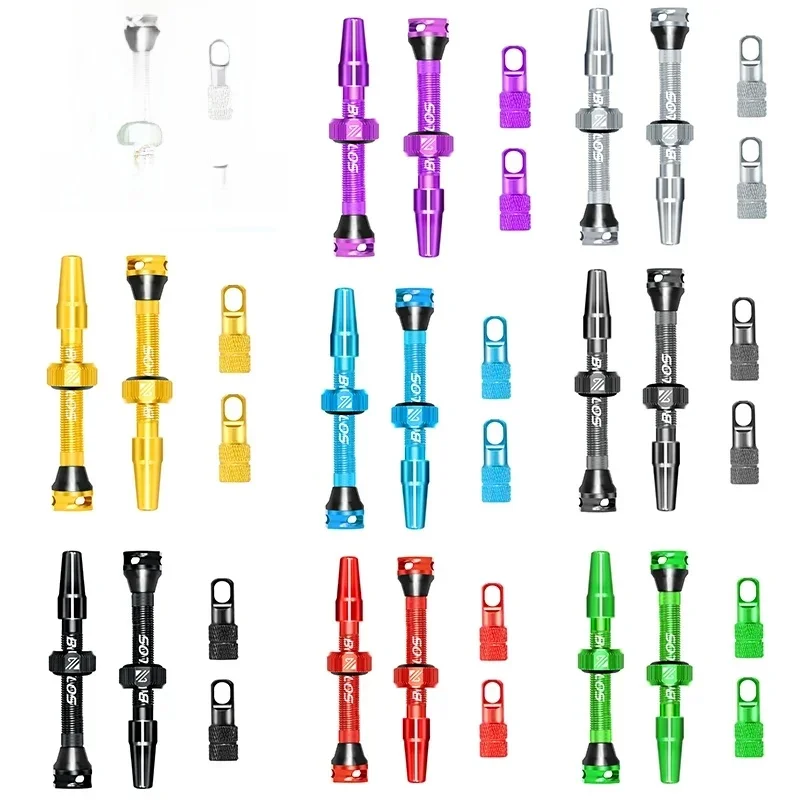 AliExpress BUCKLOS Bicycle Bike Tubeless Presta Valves Stems Aluminium Alloy 40/44/55/60mm Presta Valve MTB Tubeless Rim Valve