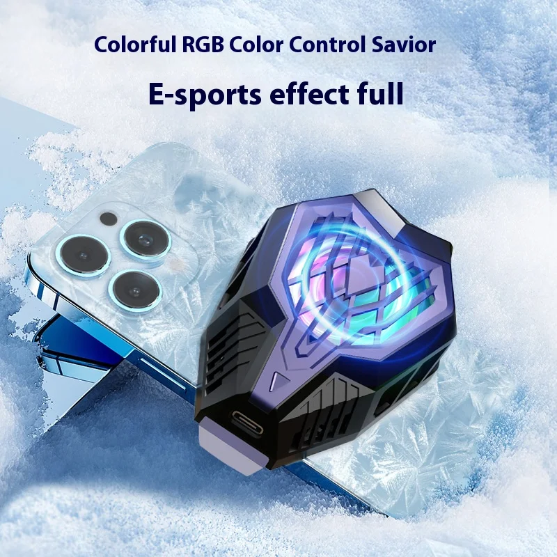 Fast Cooling Mobile Phone Cooler Semiconductor Rapid Artifact For Live Streaming Gaming Watching Dramas Back Clip Phone Radiator