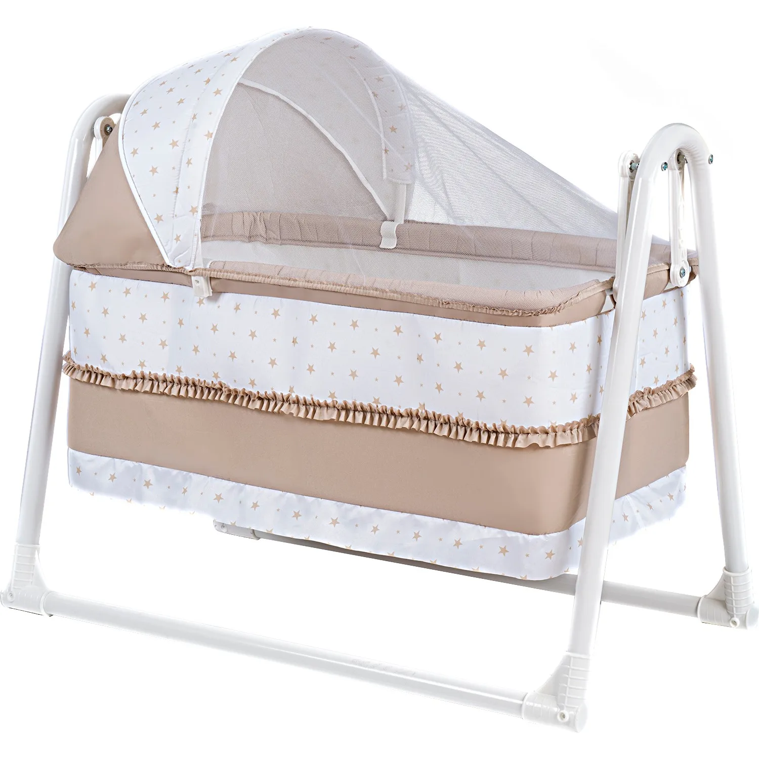 Luxury Baby Hammock Bassinet Swinging Newborns Safety Sleeping Basket With Mosquito Net Durable Stand Quality Portable Cradle