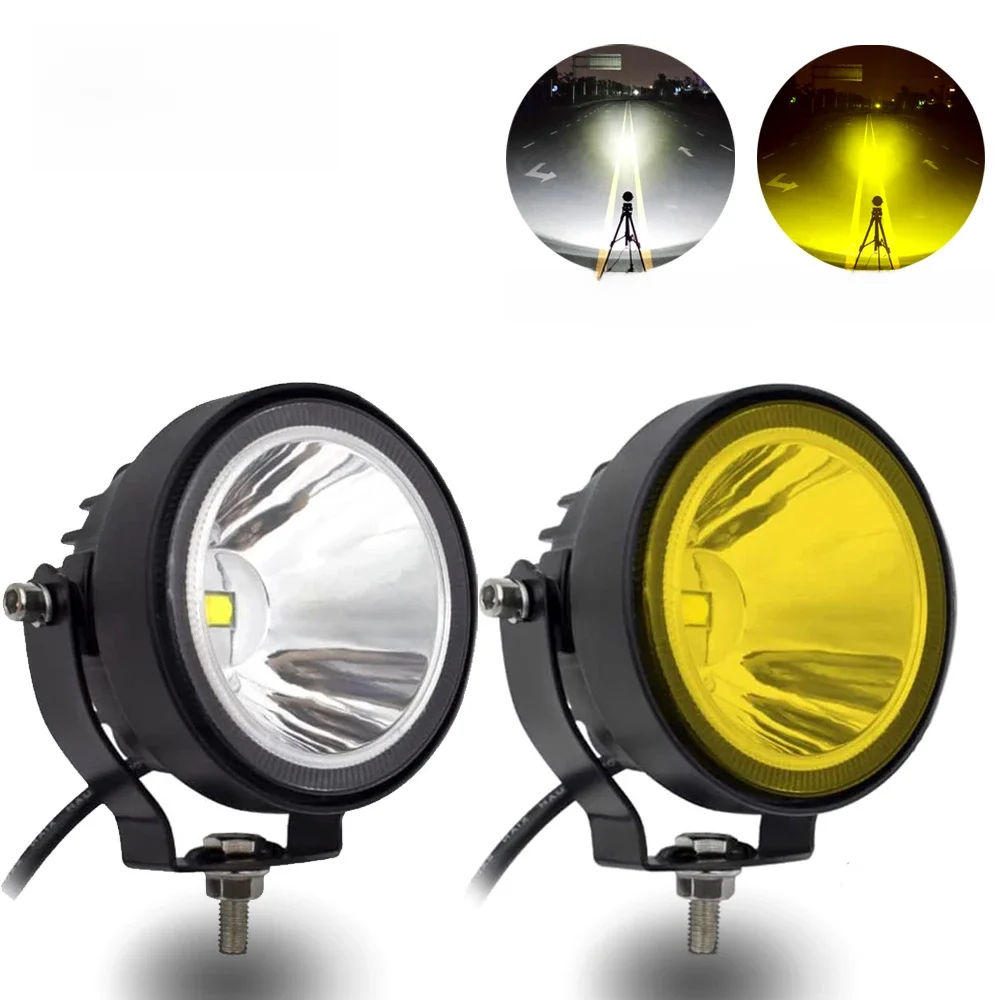 AliExpress NONE NLpearl 4inch Led Work Light Offroad Round Spotlights Light For Car ATV Dirt Bike Pickup Truck Motorcycle Headlight 12v 24v