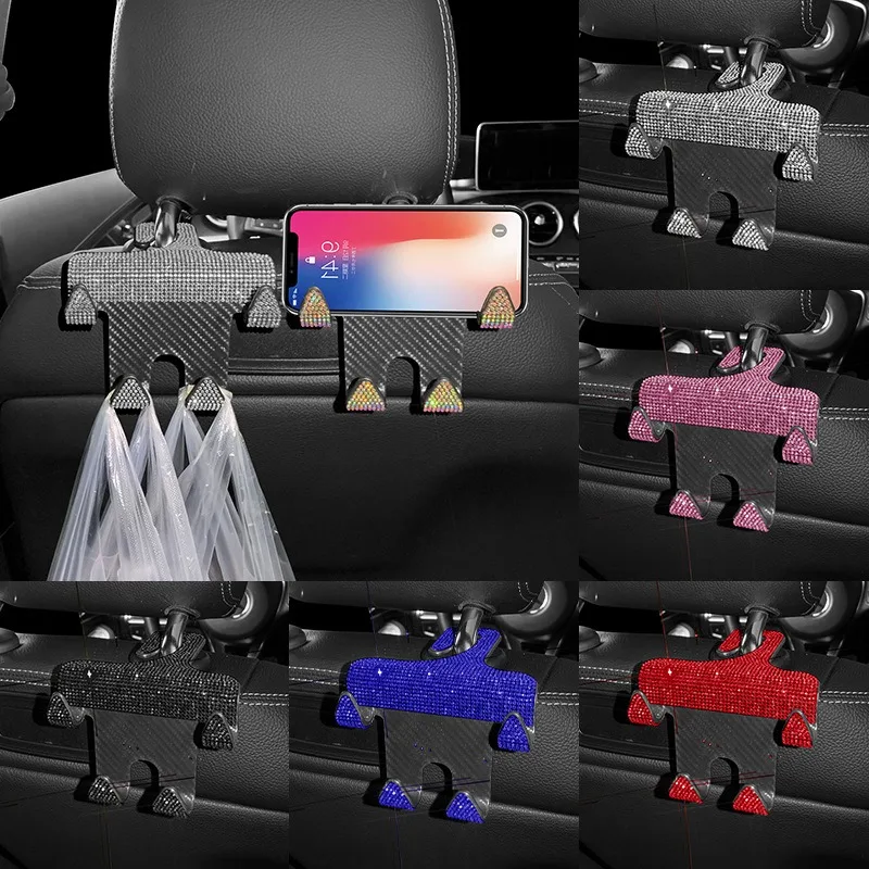 

Multifunction Hook Car Back Seat Headrest Hook Auto Back Seat Organizer Hanger Handbag Clothes Bracket Car Interior Accessories