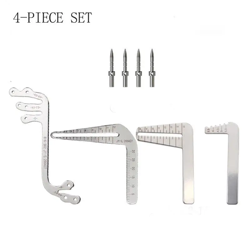 Dental Implant Surgical Drill Guide Locator Instruments Set Tooth Measuring Ruler Calipers Bone Ridge Dental Implant Locator L&S