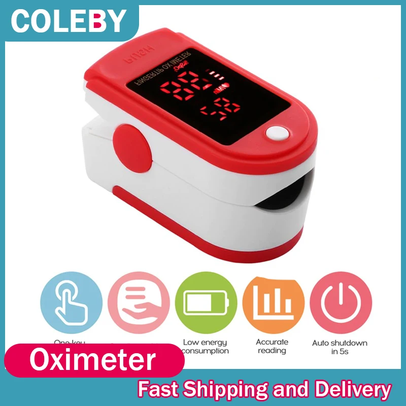 

Medcia lPulse Oximeter LED Display Finger Oximeter Oxygen Saturation Monitor Finger Pulse Oximeter Pulse Rate Measuring SpO2