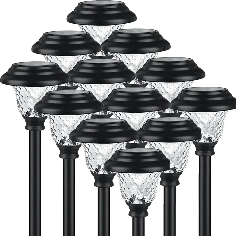 Le voie solaire allume la lampe extérieure imperméable lumineuse de paysage de lumière LED de décoration de jardin en silicium monocristallin pour cour clôturée