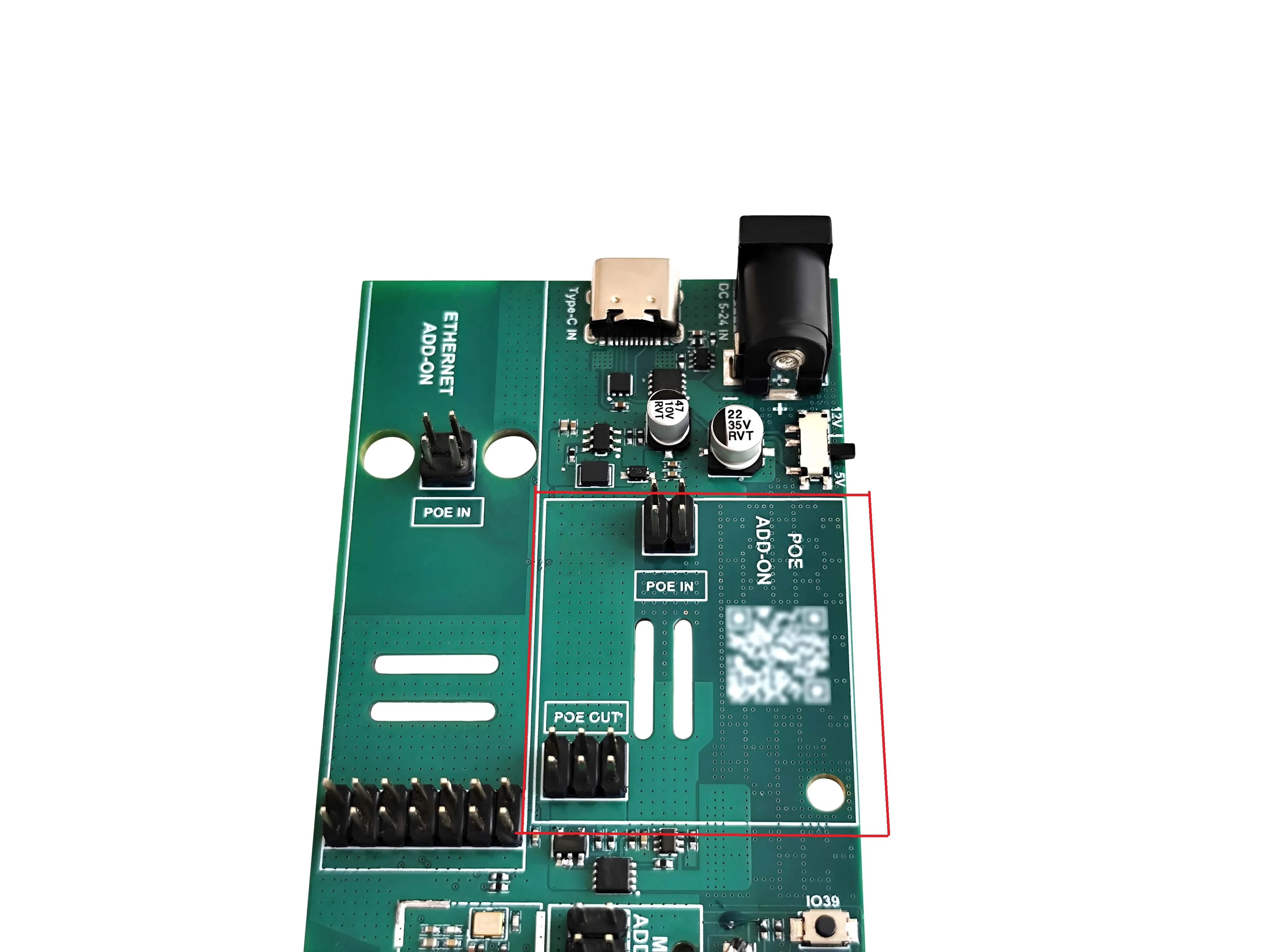 POE ESP32 IoT Addon Module Extension Board