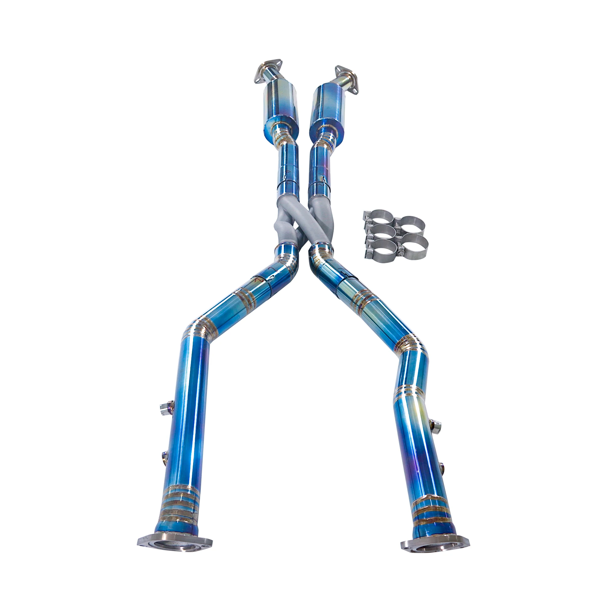 Professional Performance Z Pipe for 2015-2024 Lexus RCF 5.0L V8 Titanium Alloy Mid Pipe Exhaust with Resonator