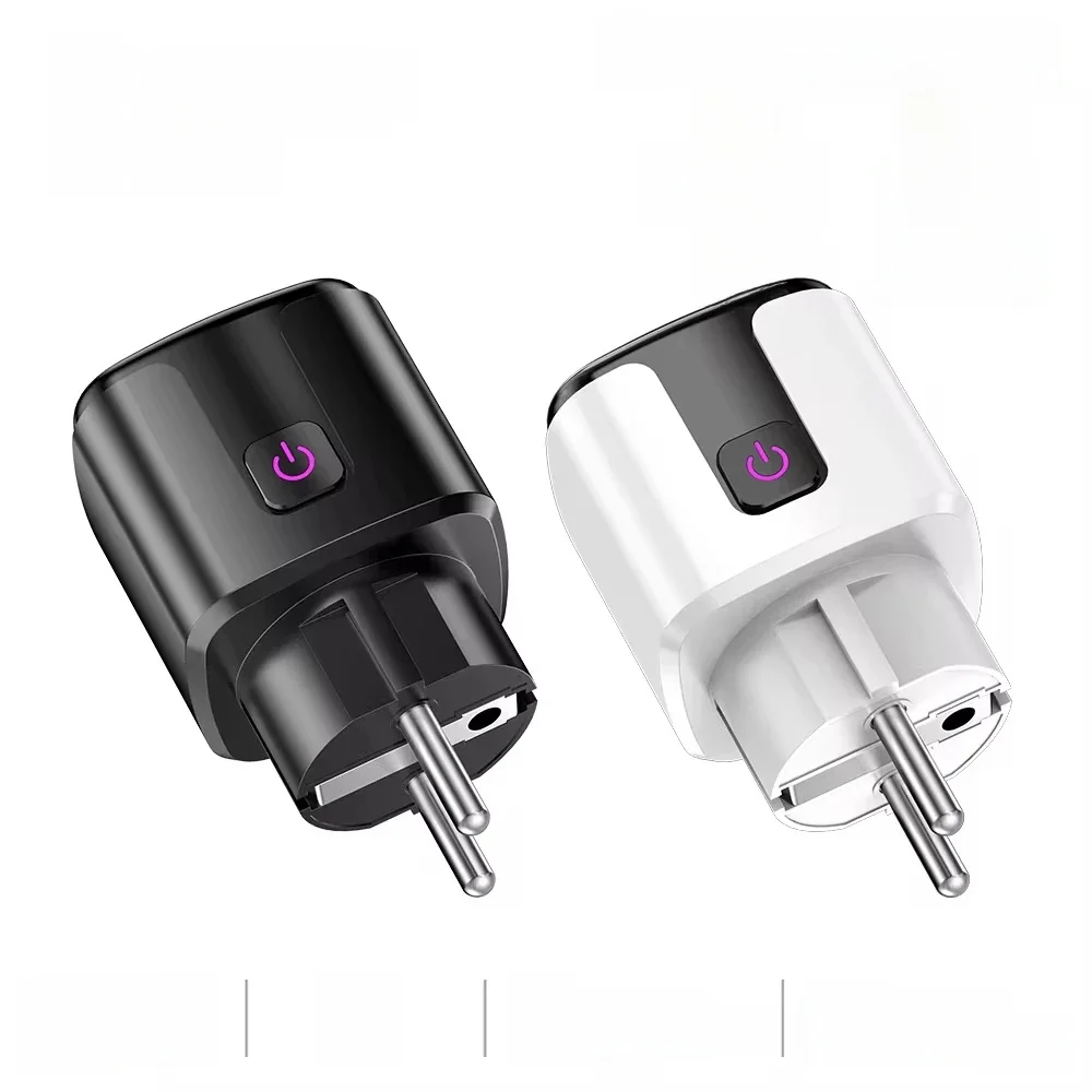 WiFi 20A stopcontact met stroombewaking Tuya Smart EU-stekkertimer Kinderslotuitgang Google Home Alice SmartThings Alexa - afbeelding 2
