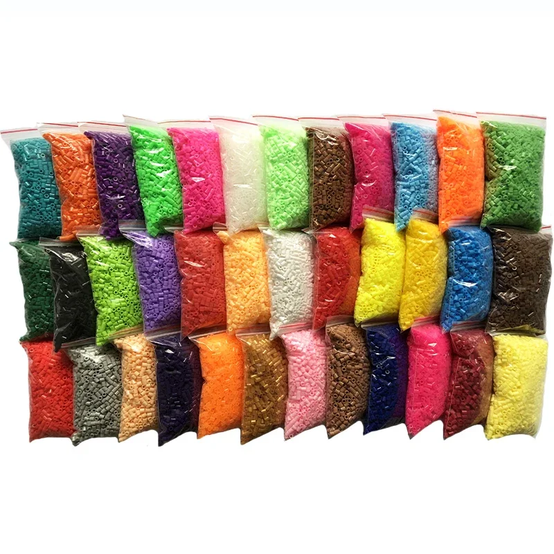 Koraliki bezpiecznikowe 5mm 1000szt 36 kolorów Perłowe żelazne koraliki dla dzieci Hama Beads Diy Puzzles Wysokiej jakości ręcznie robione prezent dla dzieci Perler Toy — zdjęcie 2