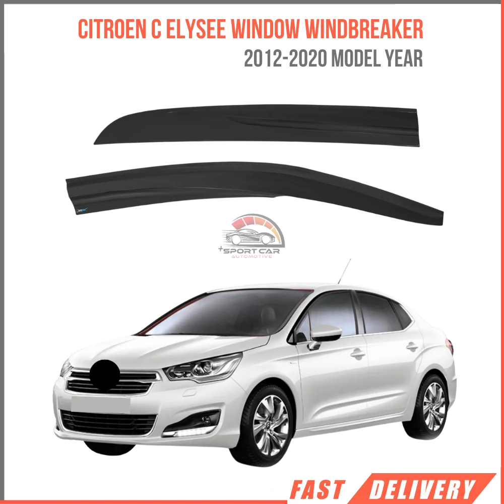 FOR CITROEN C ELYSEE 2012-2020 glass windbreaker 4 pieces car rain protection Sport Style accessory high quality-Free Shipping