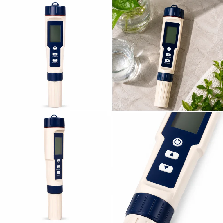 5-in-1 Digital PH TDS EC Salinity Temperature Tester Conductivity Meter Filter Purity Water Quality Detector for Lab Use view 6