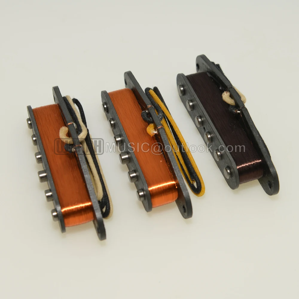 WAA5FESPS Hand Wound Alnico 3 and Alnico 5 Magnet Poblano ST Pickup Set for Electric Guitar