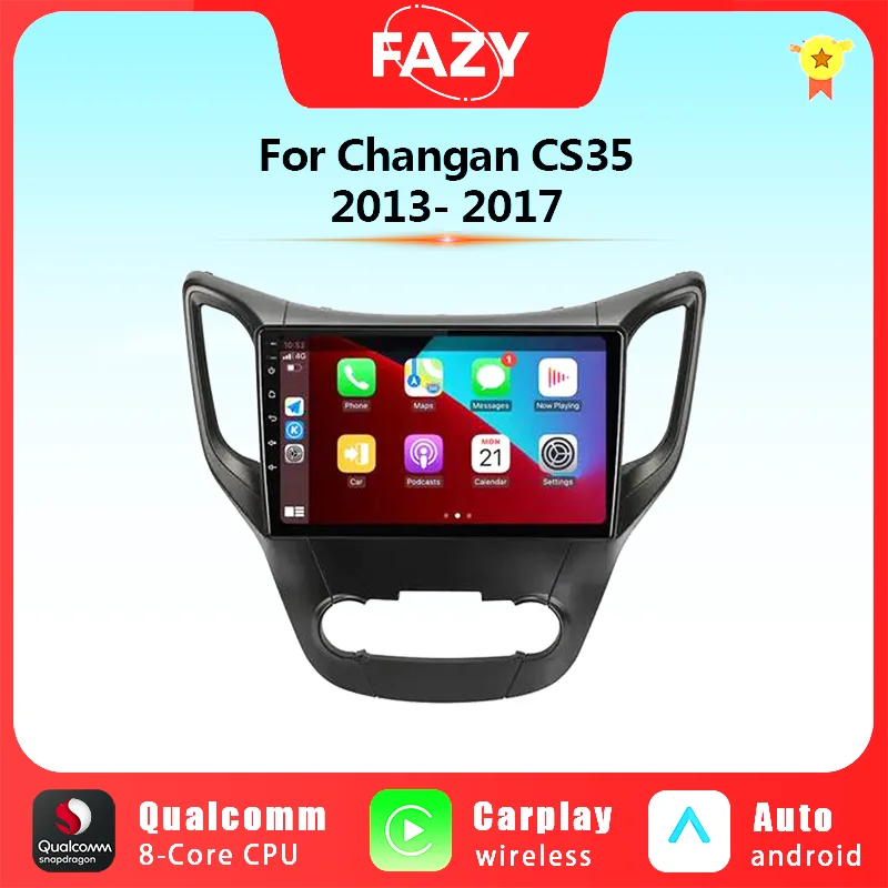 10.1''Qualcomm 8 Core CarPlay For Changan CS35 2013 - 2017 Android Auto Car Radio Multimedia Video Player GPS Navigation 4G Wifi