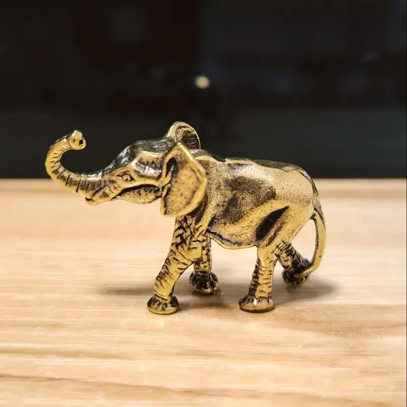 Vintage Brass Dog Figurine - Small Collectible Desk Decor Figurine for Living Room, Office deal for Gift Statues for Home Decor - view 3
