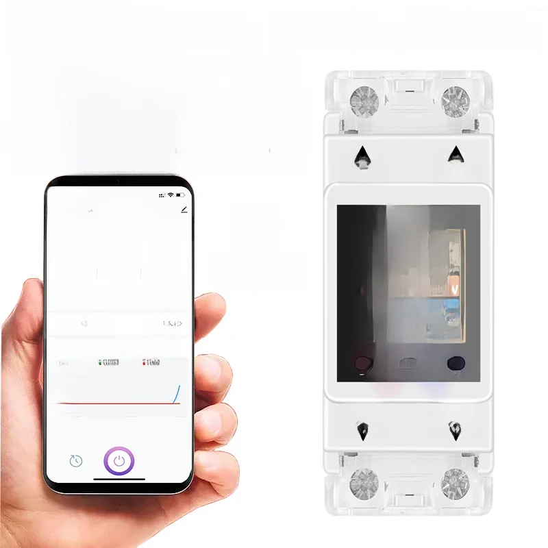 AT2PW 100A Tuya WIFI Din Rail compteur d'énergie commutateur intelligent télécommande AC 220V 110V numérique Volt Amp Kwh facteur de fréquence compteur
